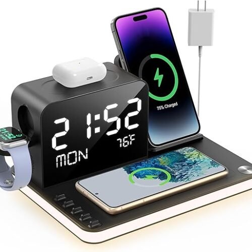 BezosMax™ Station de Charge 7 en 1 – L'Accessoire Indispensable pour Votre Quotidien !