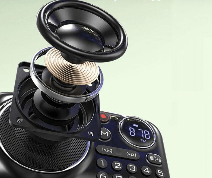 Mini Radio FM Portable Multifonction : Bluetooth, USB, Carte Mémoire et Wi-Fi pour Tous !