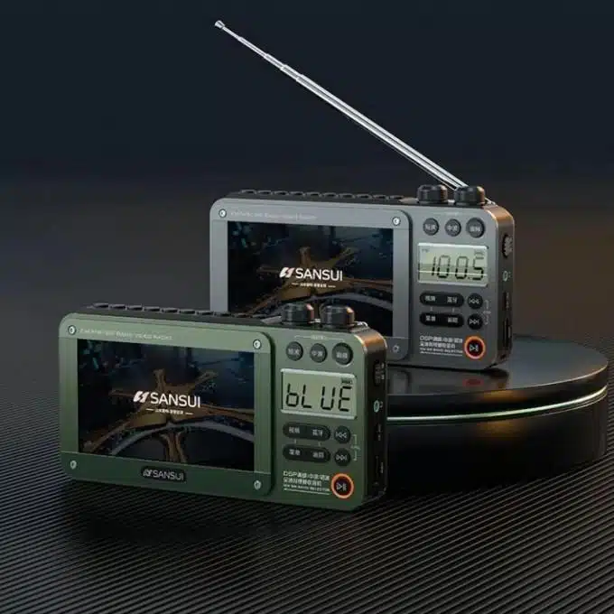 Portable Radio & Movie Box – Sansui F51 .